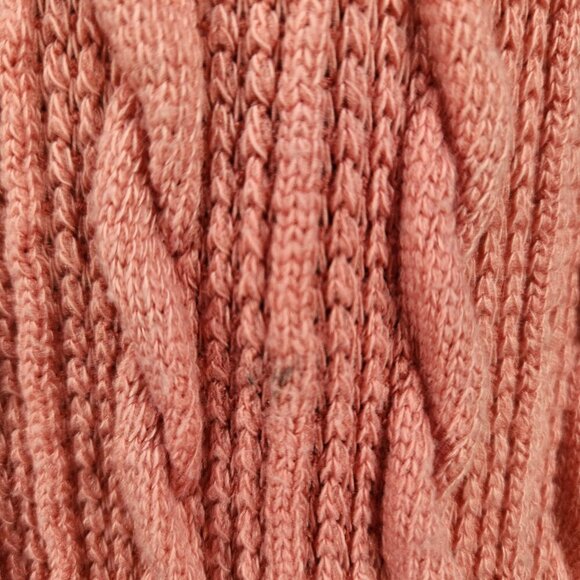 Suzanne Betro Women's Cable Knit Mixed Media Sweater Womens  1X Pink Blue - Picture 5 of 9